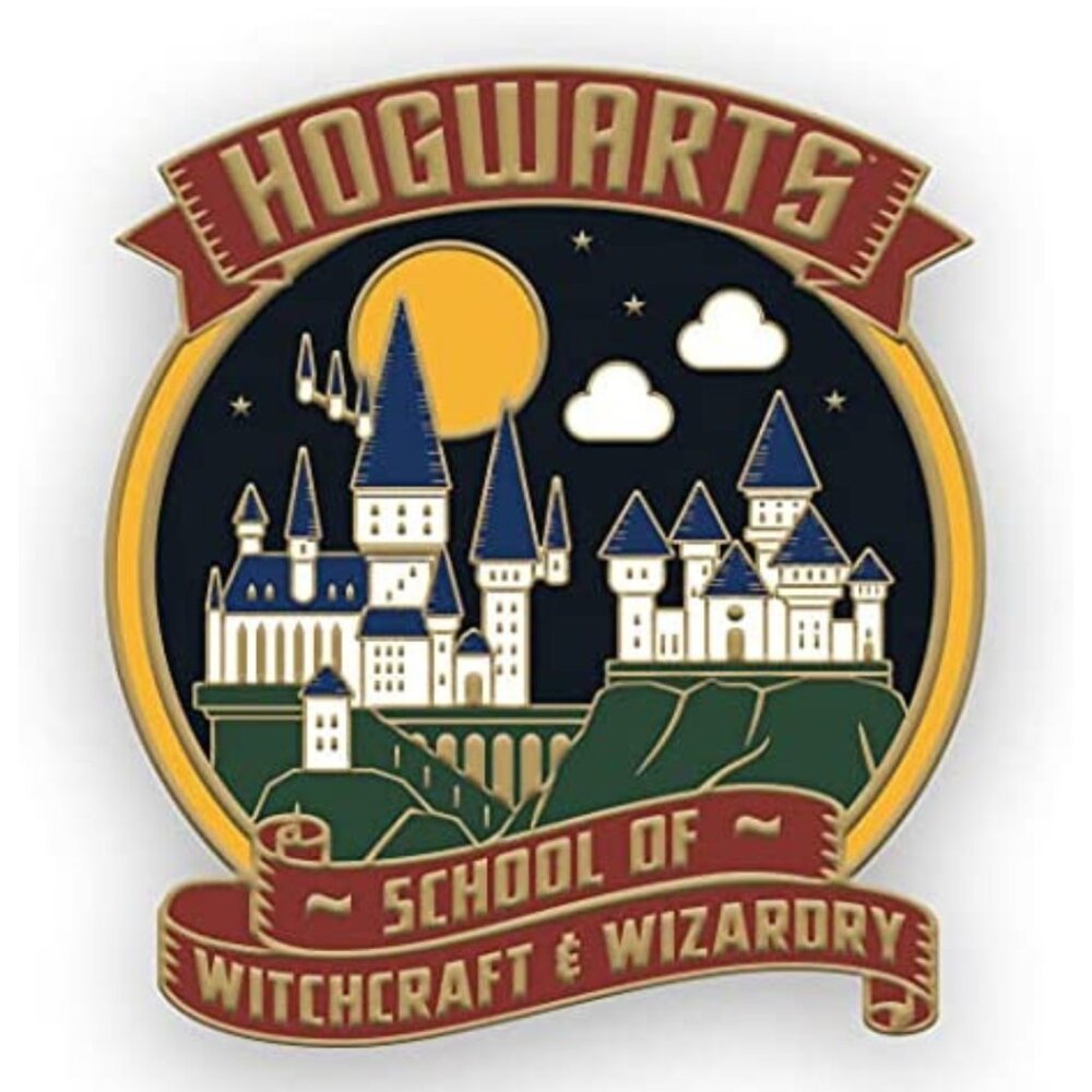 Harry Potter Hogwarts at Night Pin - Wizarding World Collectible Gifts